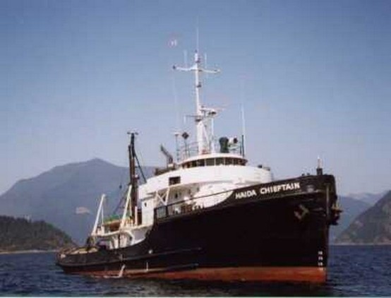 The Company I worked for purchased the tug Haida Chieftain and I signed on as Mate. 150Ft 5000 Hp